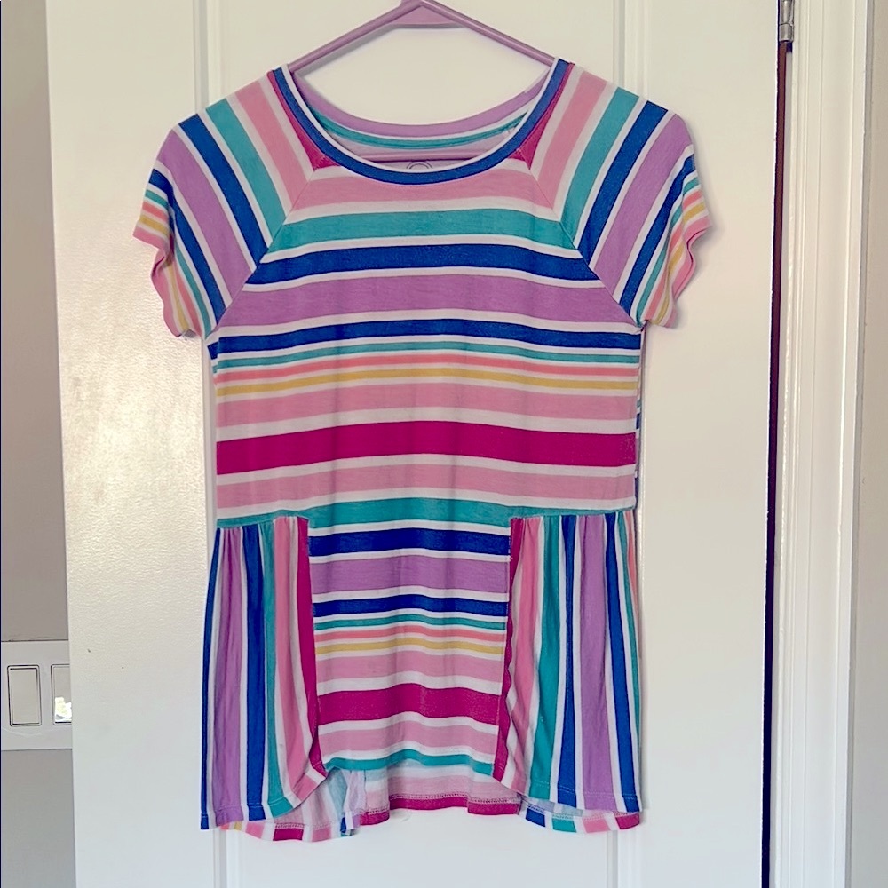 Wonder Nation Multicolor Striped Blouse